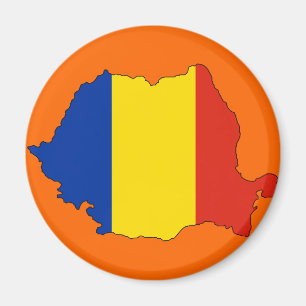 Imã Mapa da bandeira de Romania
