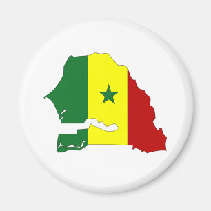 Imã Mapa da bandeira de Senegal sem redução