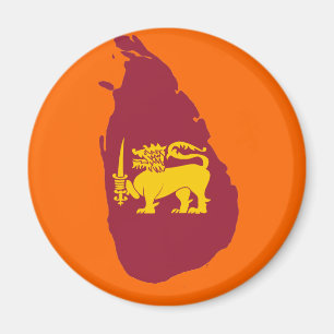 Imã Mapa da bandeira de Sri Lanka