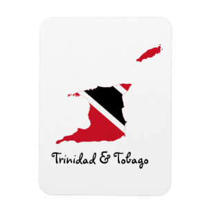 Ímã Mapa da bandeira de Trinidad and Tobago