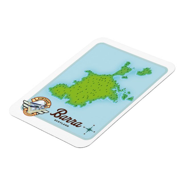 Ímã Mapa da Barra Escócia (Left Side)