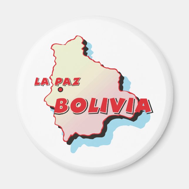 Imã Mapa da Bolívia (Frente)