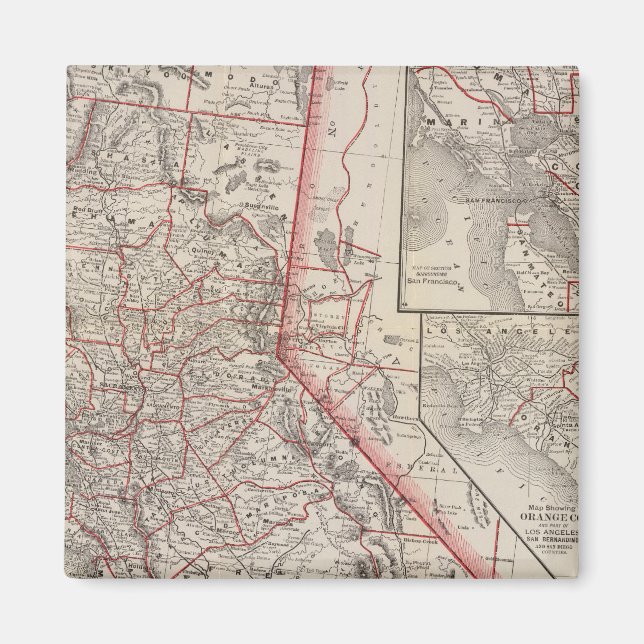 Imã Mapa da Califórnia (Frente)