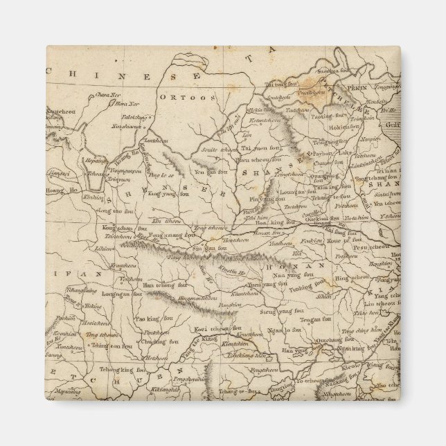 Imã Mapa da China por Arrowsmith (Frente)
