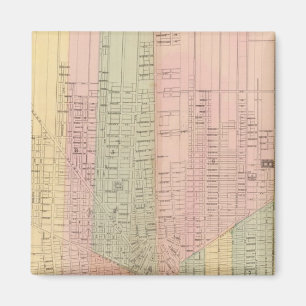 Imã Mapa da Cidade de Detroit