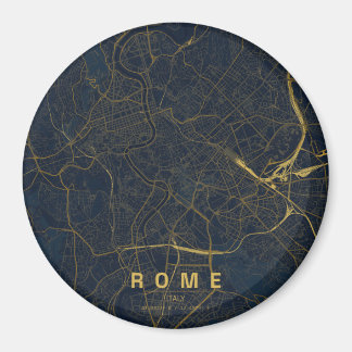 Imã Mapa da Cidade de Roma Itália Design Minimalista