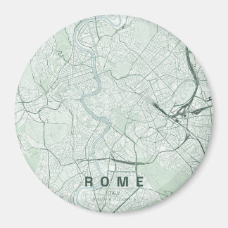 Imã Mapa da Cidade de Roma Itália Design Minimalista