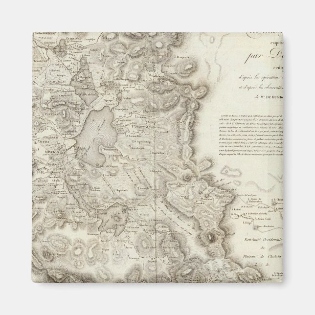 Imã mapa da cidade do México (Frente)