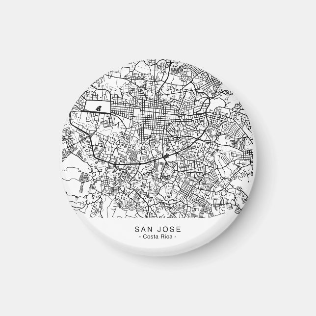 Imã Mapa da cidade do SAN JOSE (Frente)