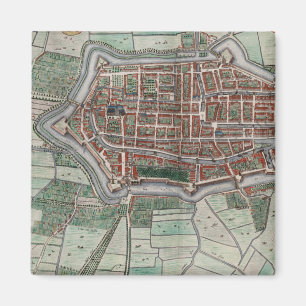 Imã Mapa da cidade do vintage de Alkmaar