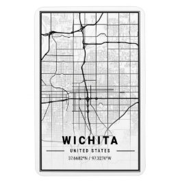 Ímã Mapa da Cidade Viagem do Kansas dos EUA