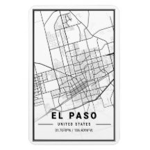 Mapa da Cidade Viagem do Rio Paso Texas EUA