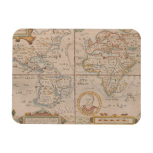 Ímã Mapa da circunavegação de Drake do globo