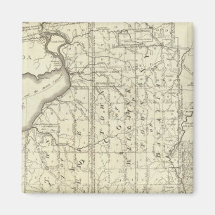 Imã Mapa da compra de Morris para o Geneseo Ocidental