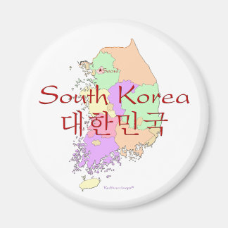 Imã Mapa da Coreia do Sul