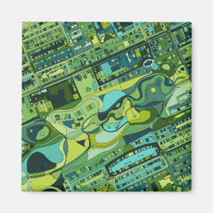 Imã Mapa da estrutura da cidade de Amsterdão