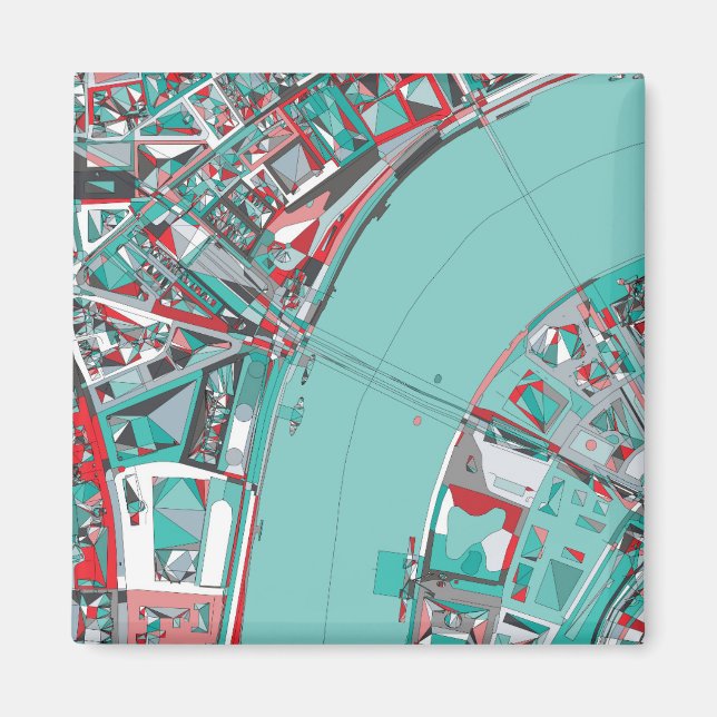 Imã Mapa da Estrutura de Londres (Frente)