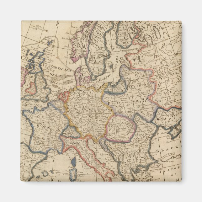 Imã Mapa da Europa (Frente)