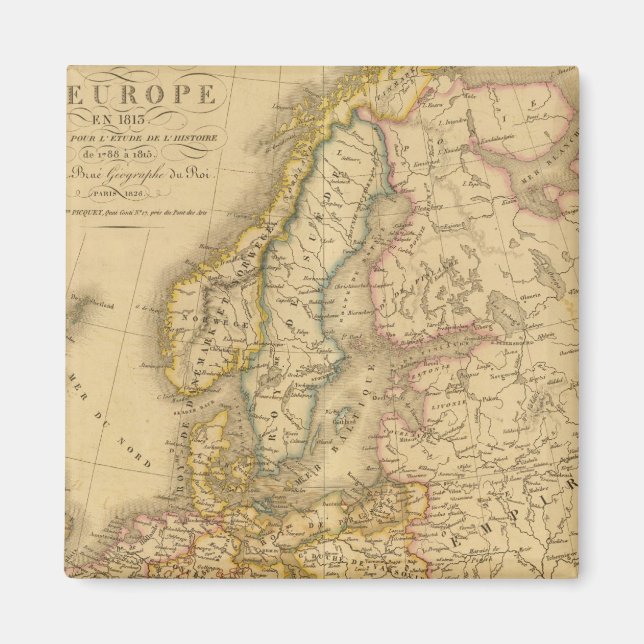 Imã Mapa da Europa 2 (Frente)