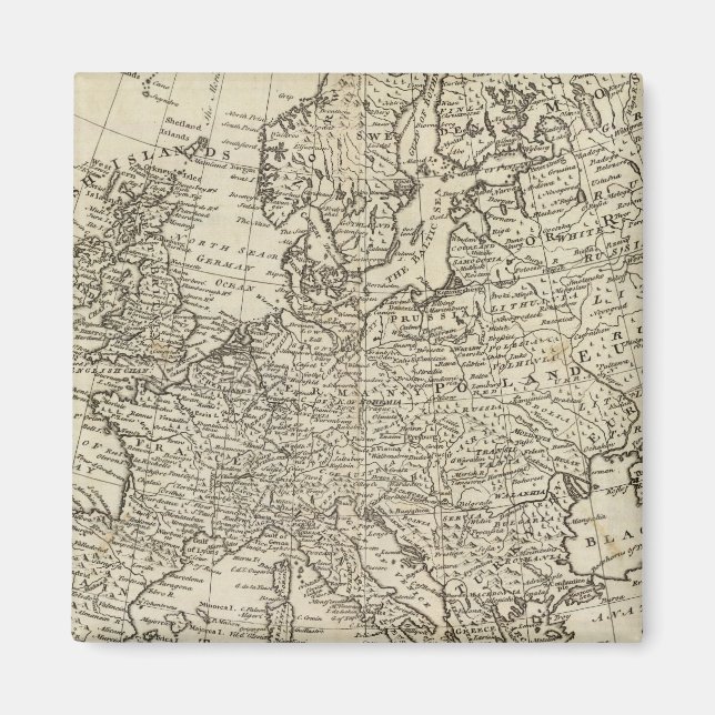 Imã Mapa da Europa 3 (Frente)