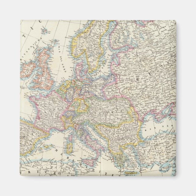 Imã Mapa da Europa 3 (Frente)
