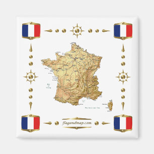 Imã Mapa da França + Magnet dos Sinalizadores