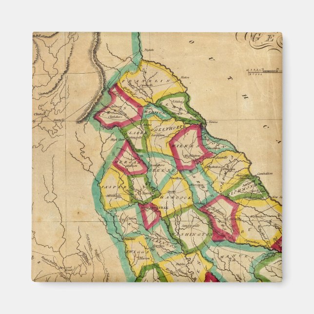 Imã Mapa da Geórgia (Frente)