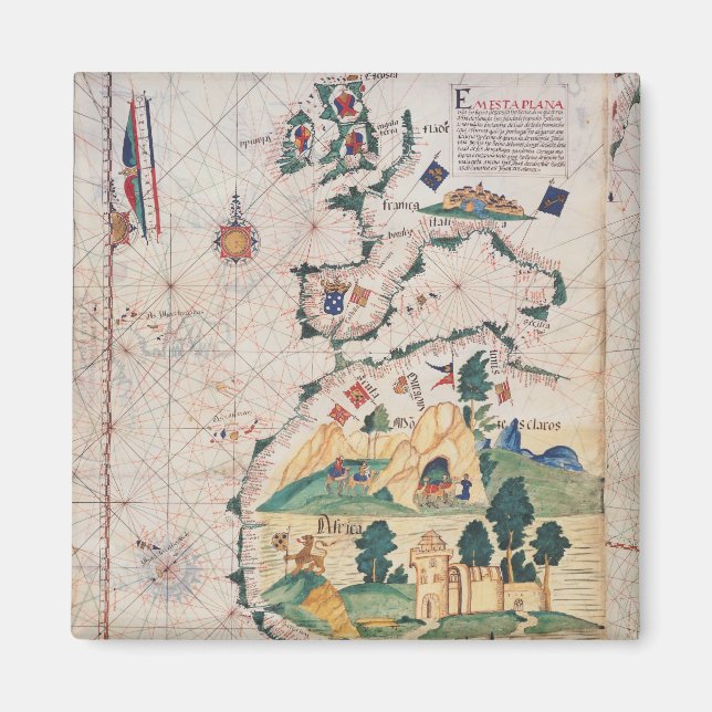 Imã Mapa da Grã-Bretanha Excelente (Frente)