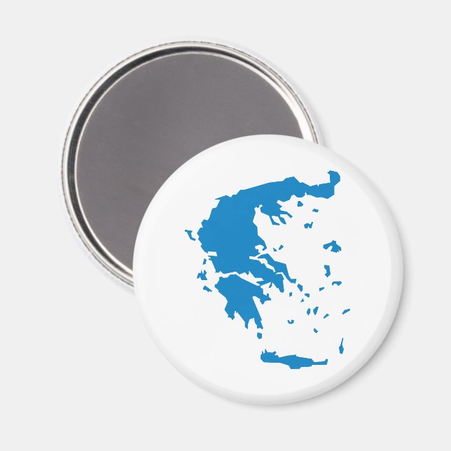 Imã Mapa da Grécia (Front/Back)