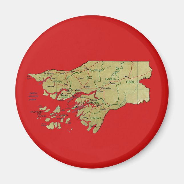 Imã Mapa da Guiné-Bissau (Frente)