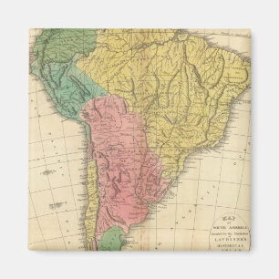 Imã Mapa da história da América do Sul