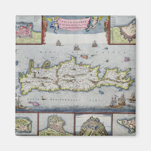 Imã Mapa da ilha de Candia