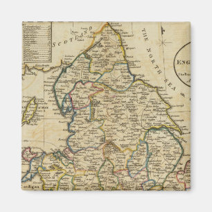 Imã Mapa da Inglaterra e do País de Gales