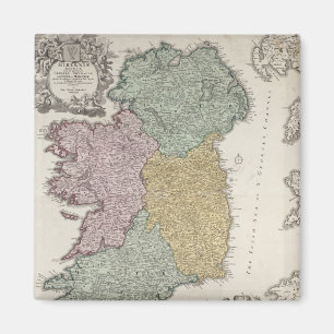 Imã Mapa da Irlanda mostrando as províncias de Ulster