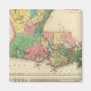 Imã Mapa Da Louisiana