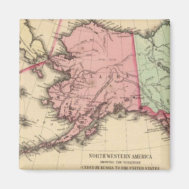 Imã Mapa da Nova América por Mitchell (Frente)