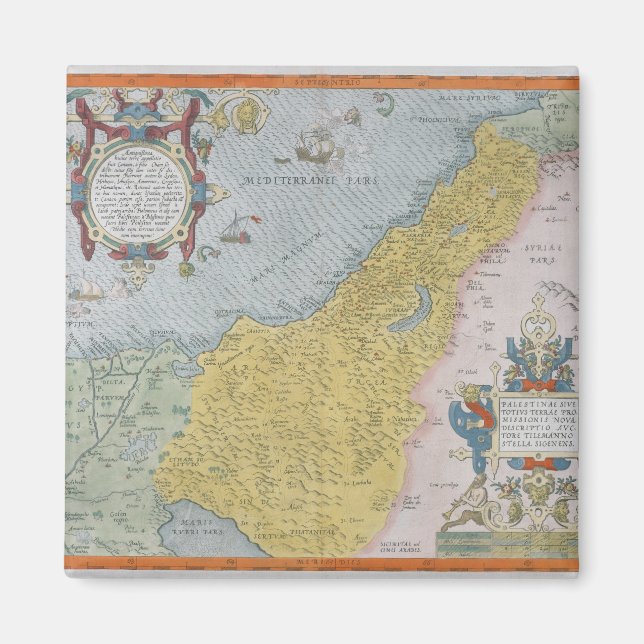 Imã Mapa da Palestina (Frente)