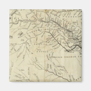 Imã Mapa da parte mais habitada da Virgínia