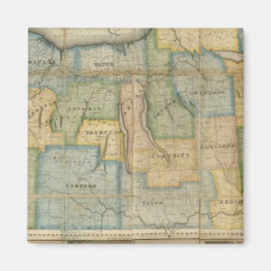 Imã Mapa da Parte Ocidental do Estado de Nova Iorque