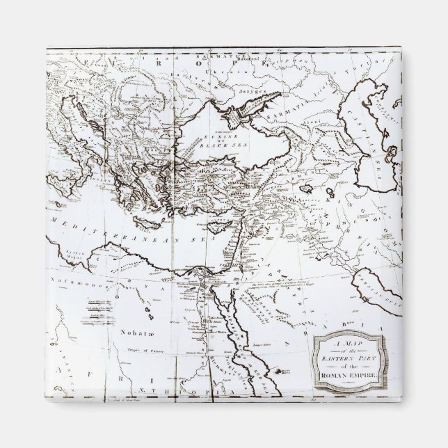 Imã Mapa da parte oriental do Império Romano (Frente)