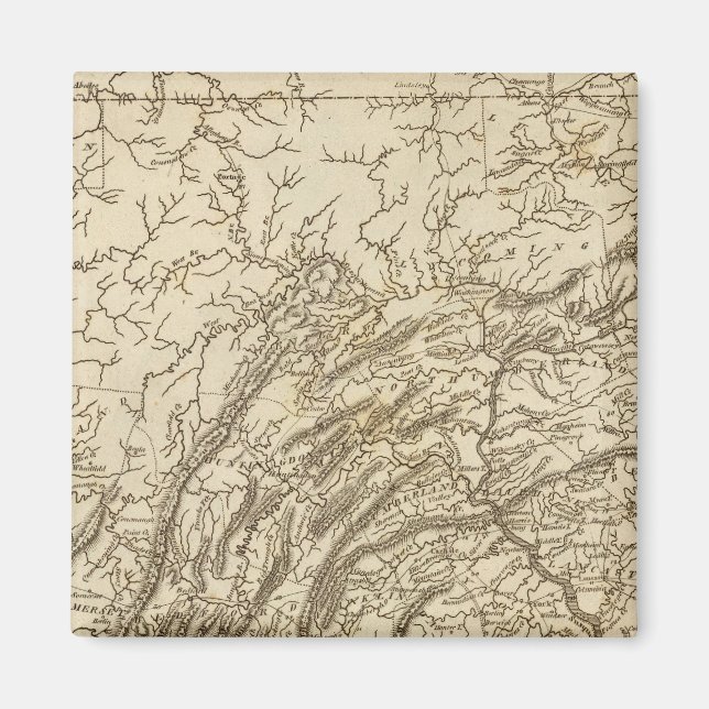 Imã Mapa da Pensilvânia por Arrowsmith (Frente)