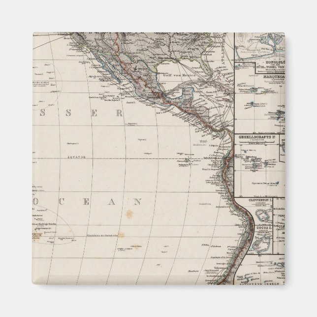 Imã Mapa da Polinésia (Frente)