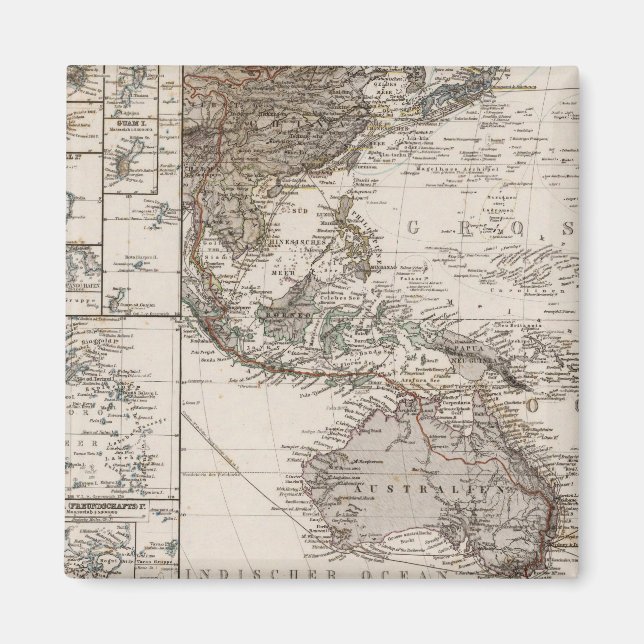 Imã Mapa da Polinésia (Frente)