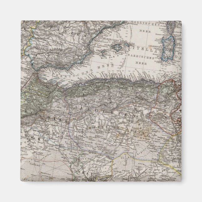 Imã Mapa da região do Norte de África (Frente)