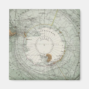 Imã Mapa da Região Polar Sul