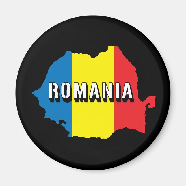 Imã Mapa Da Romênia (Frente)