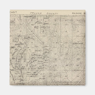 Imã Mapa da Seção do Condado de Tulare T1415S R2829E
