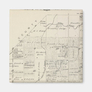 Imã Mapa da Seção do Condado de Tulare T17S R21E