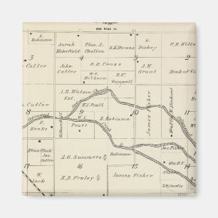 Imã Mapa da Seção do Condado de Tulare T17S R25E