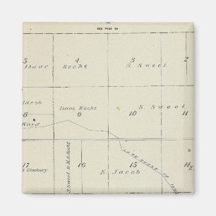 Imã Mapa da Seção do Condado de Tulare T21S R22E